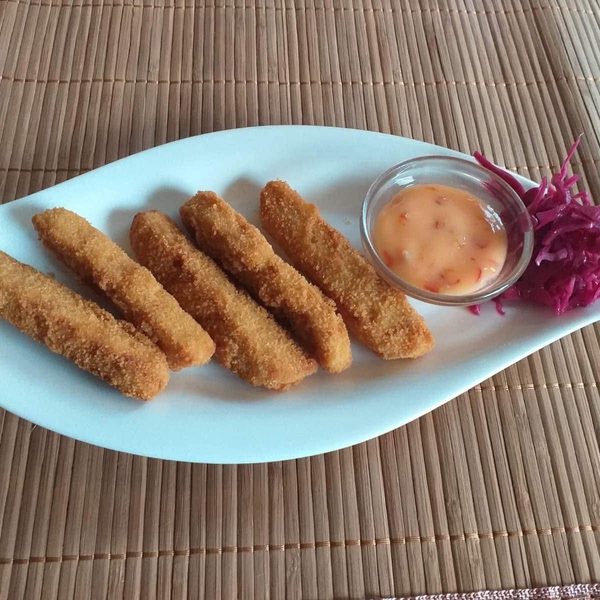 Vegane Nuggets mit Sweet-Chili-Dip